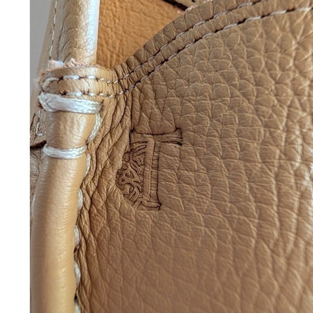Tods Gommino Tan Pebbled Leather Mule Loafers Italian 3326-37 Womens 37 - Picture 7 of 9